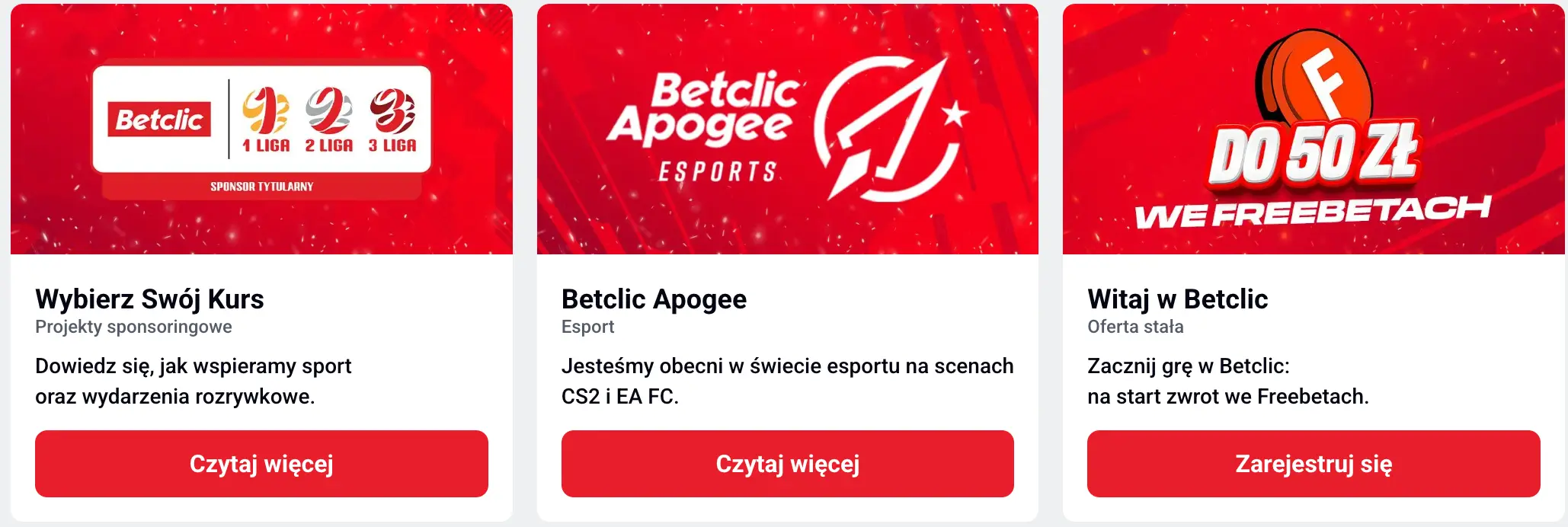 Betclic PL Bonus powitalny dla nowych użytkowników